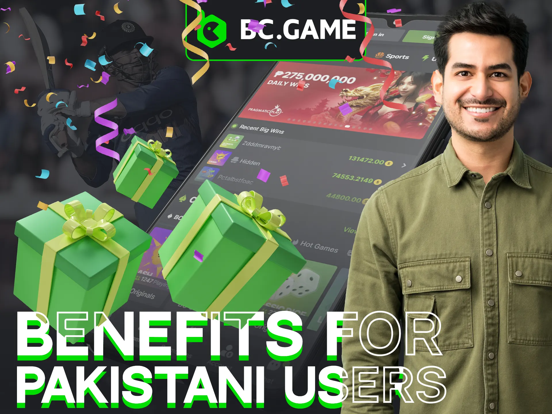 BC Game App offers exclusive benefits for Pakistani users.