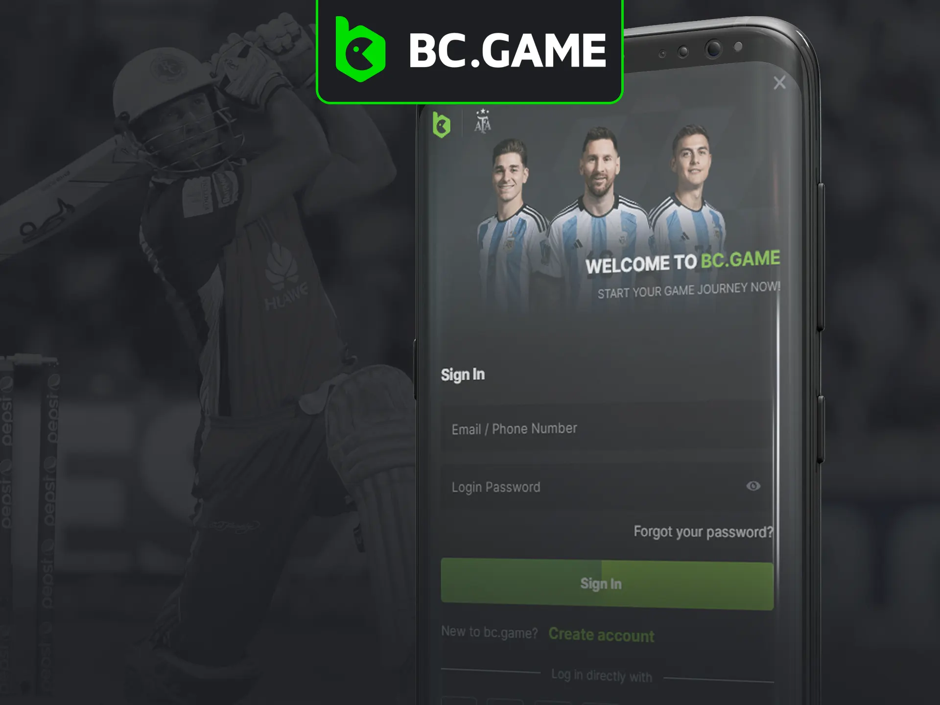 Log in to BC Game with ease.