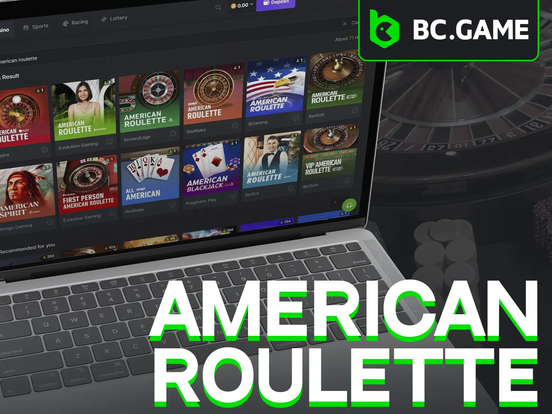 Try American Roulette with its unique double-zero feature.