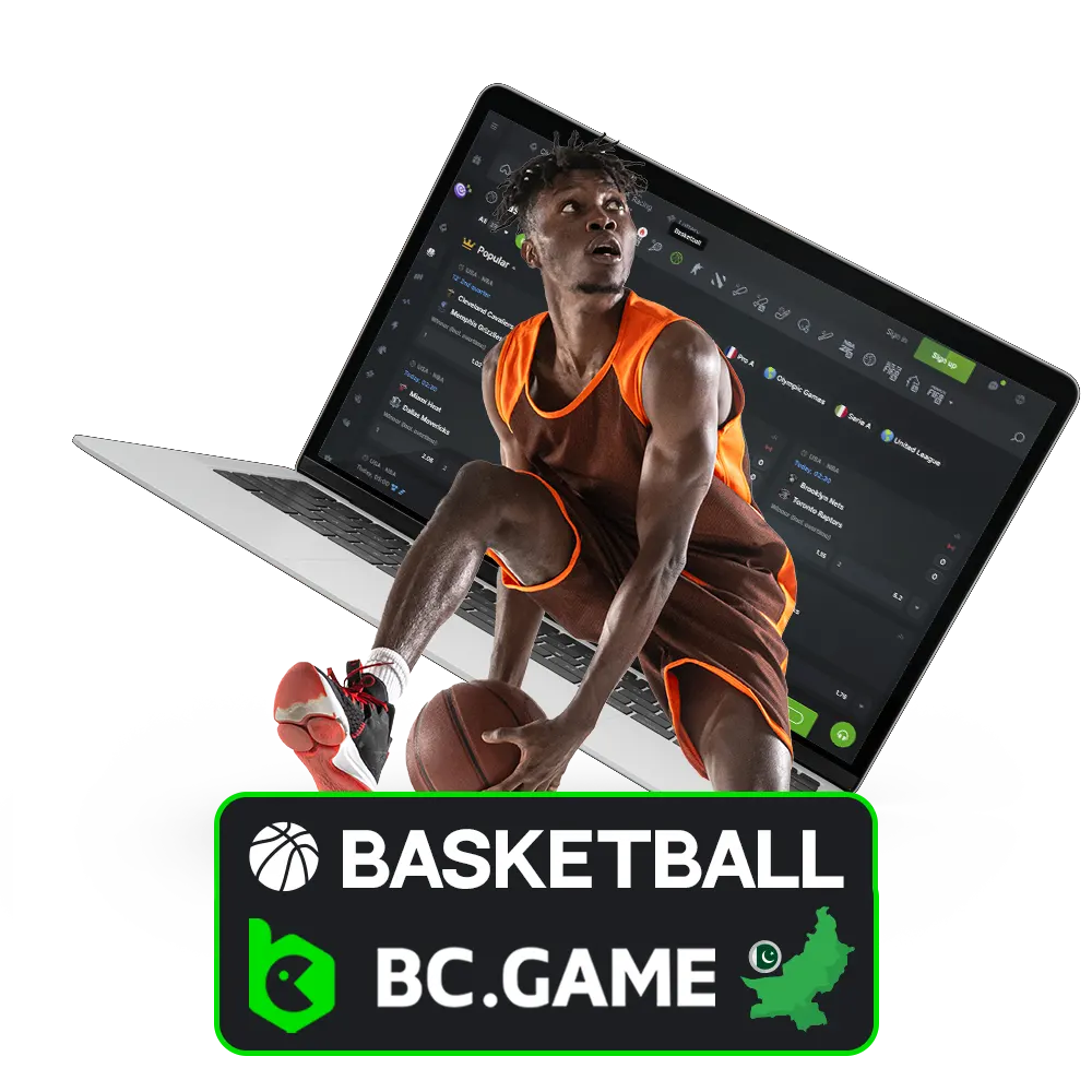 Bet on basketball at BC Game Pakistan with welcome bonuses.