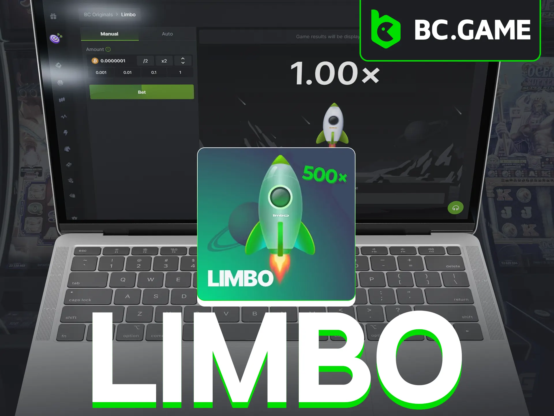 Play Limbo in BC Originals, cash out before collapse.