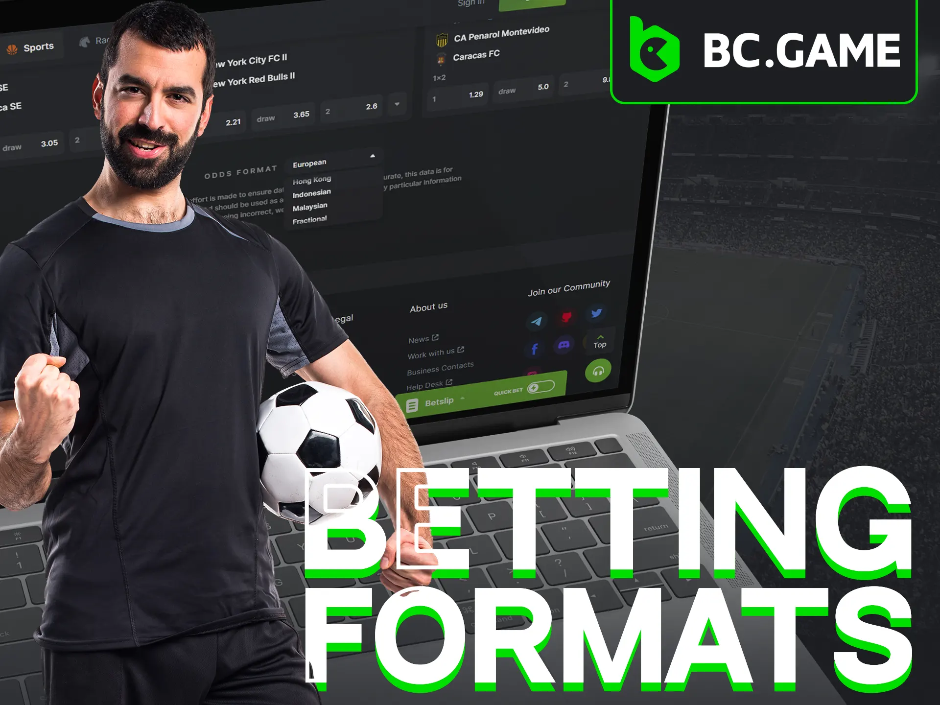 BC Game offers diverse soccer betting odds for better gaming.