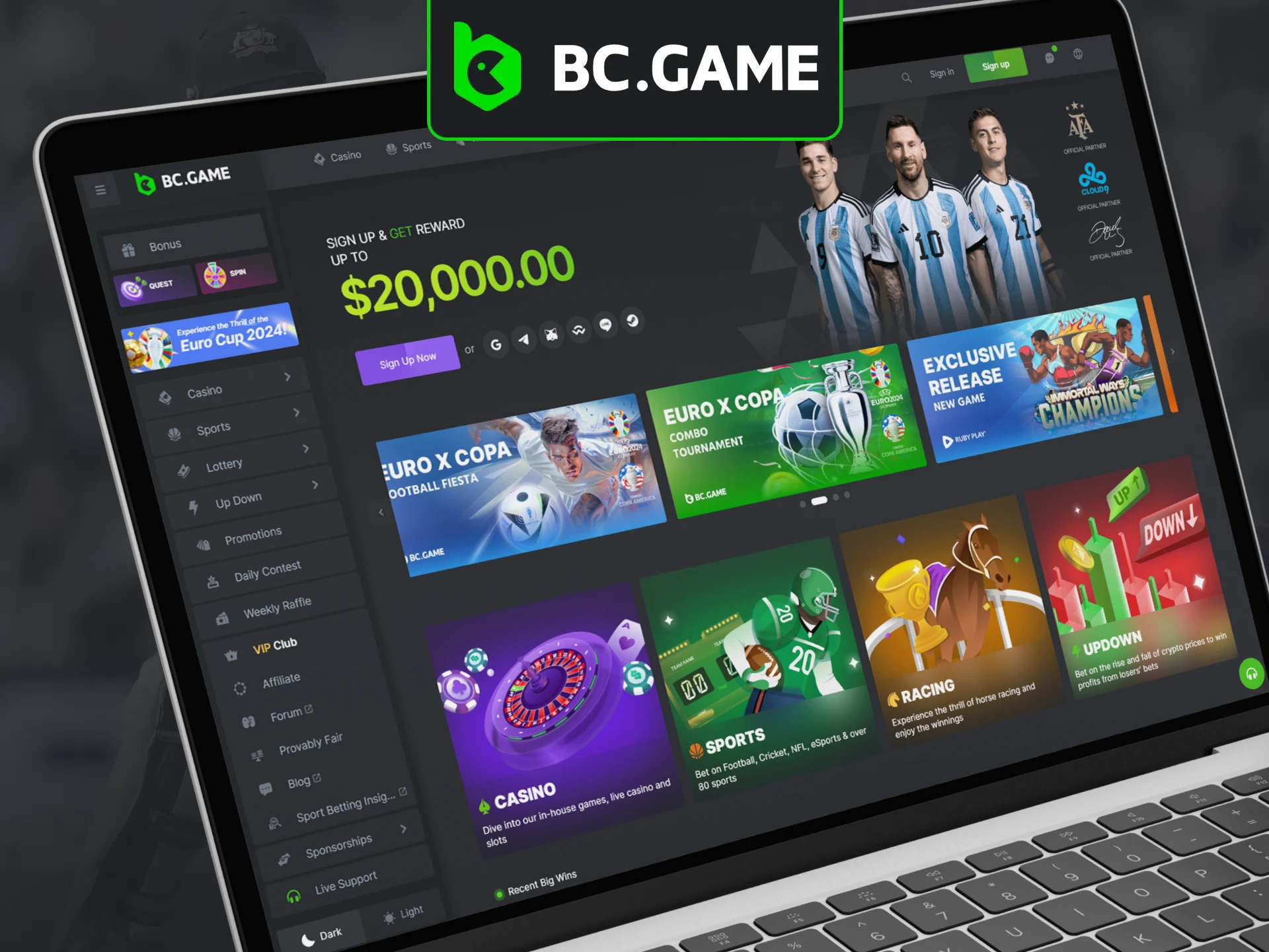 Use BC Game on your PC.