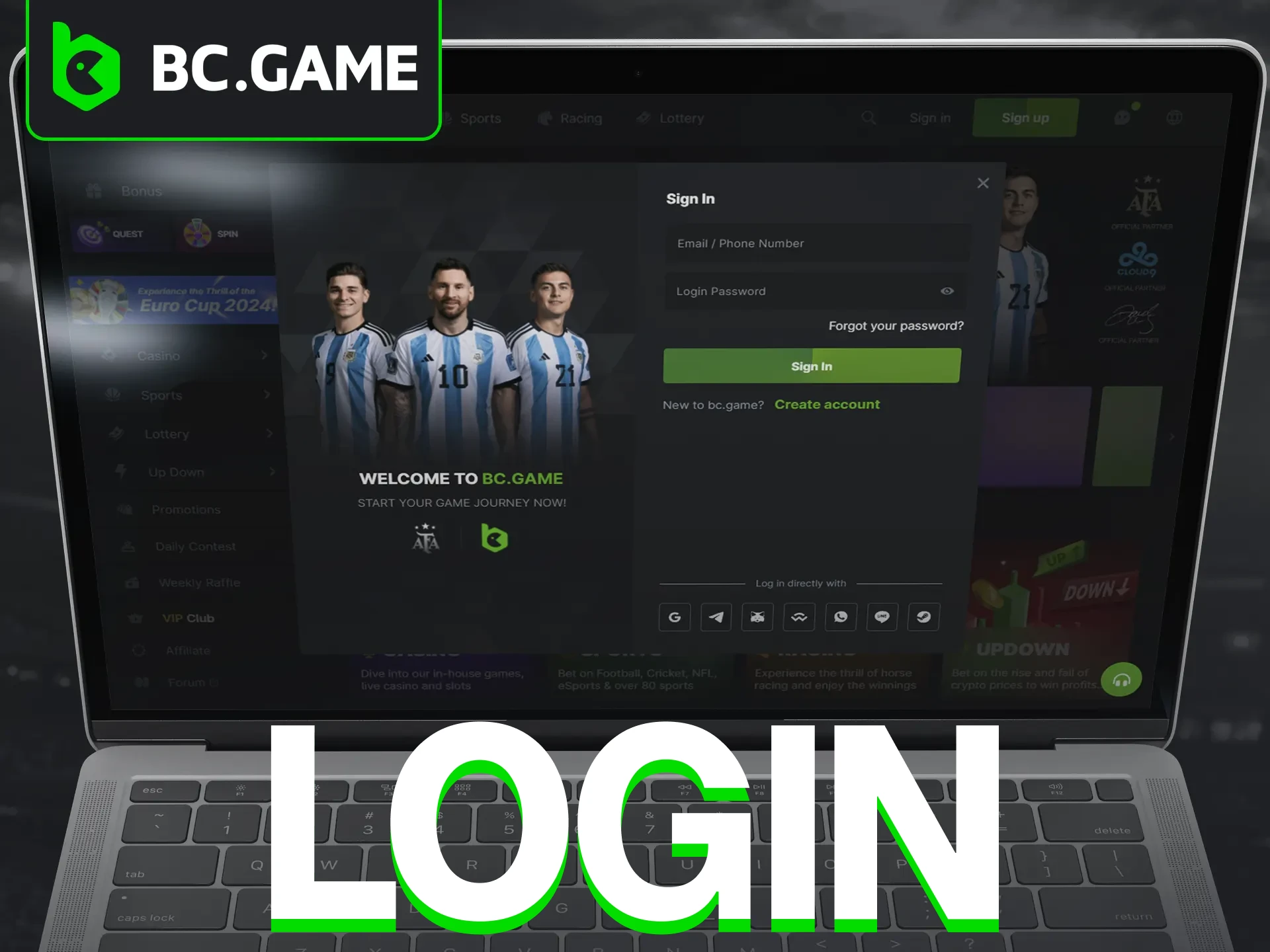 The BC Game login process will not be difficult.