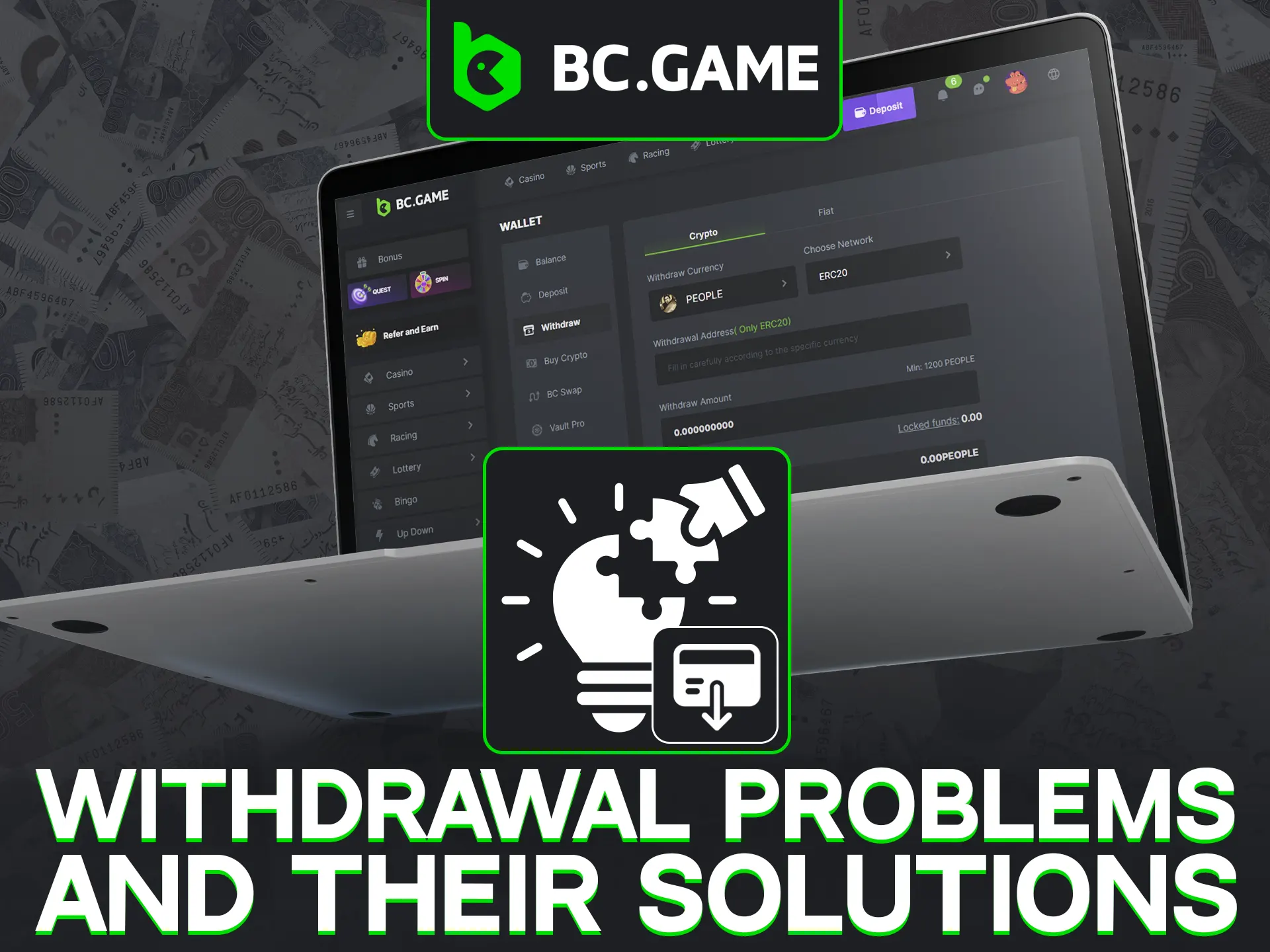 BC.Game’s Crash withdrawal issues solved with verification, correct info.