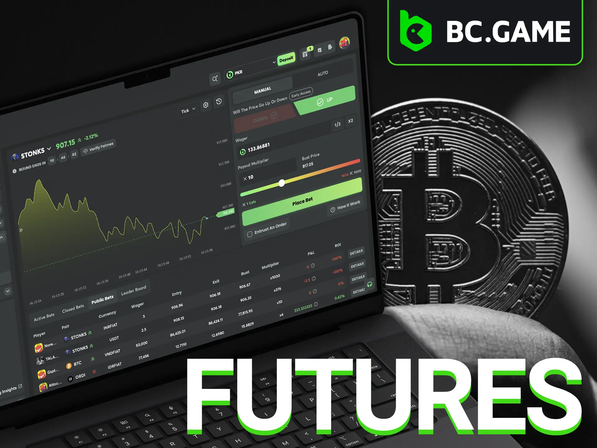 Be careful and as cautious as possible when trading on futures at BC Game Casino.