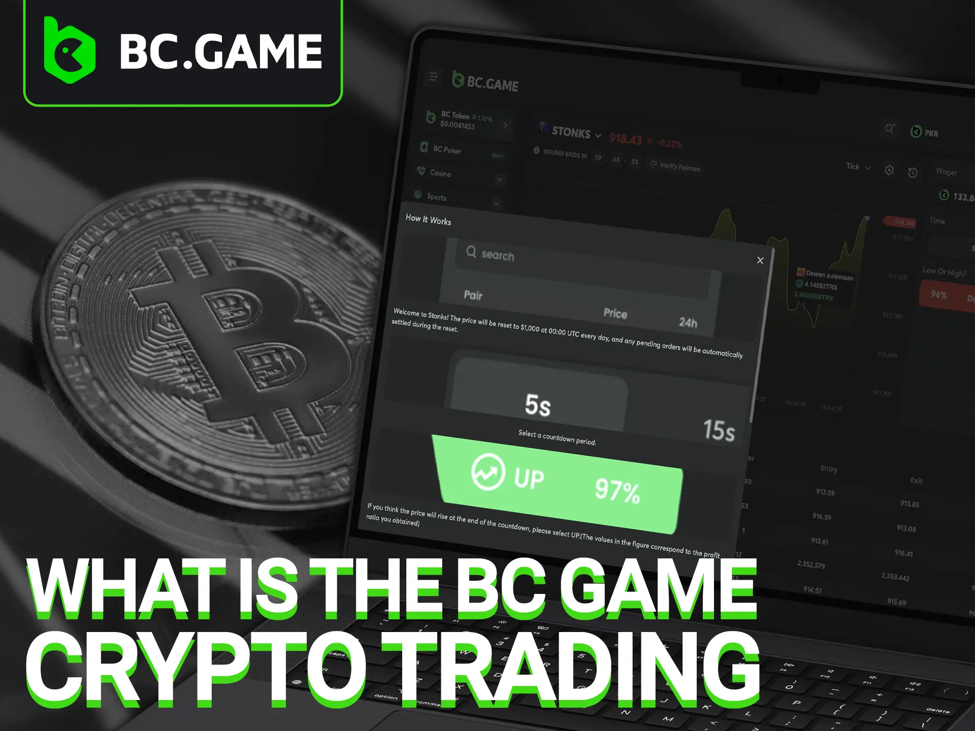 Learn about the main features of cryptocurrency trading at BC Game Casino.