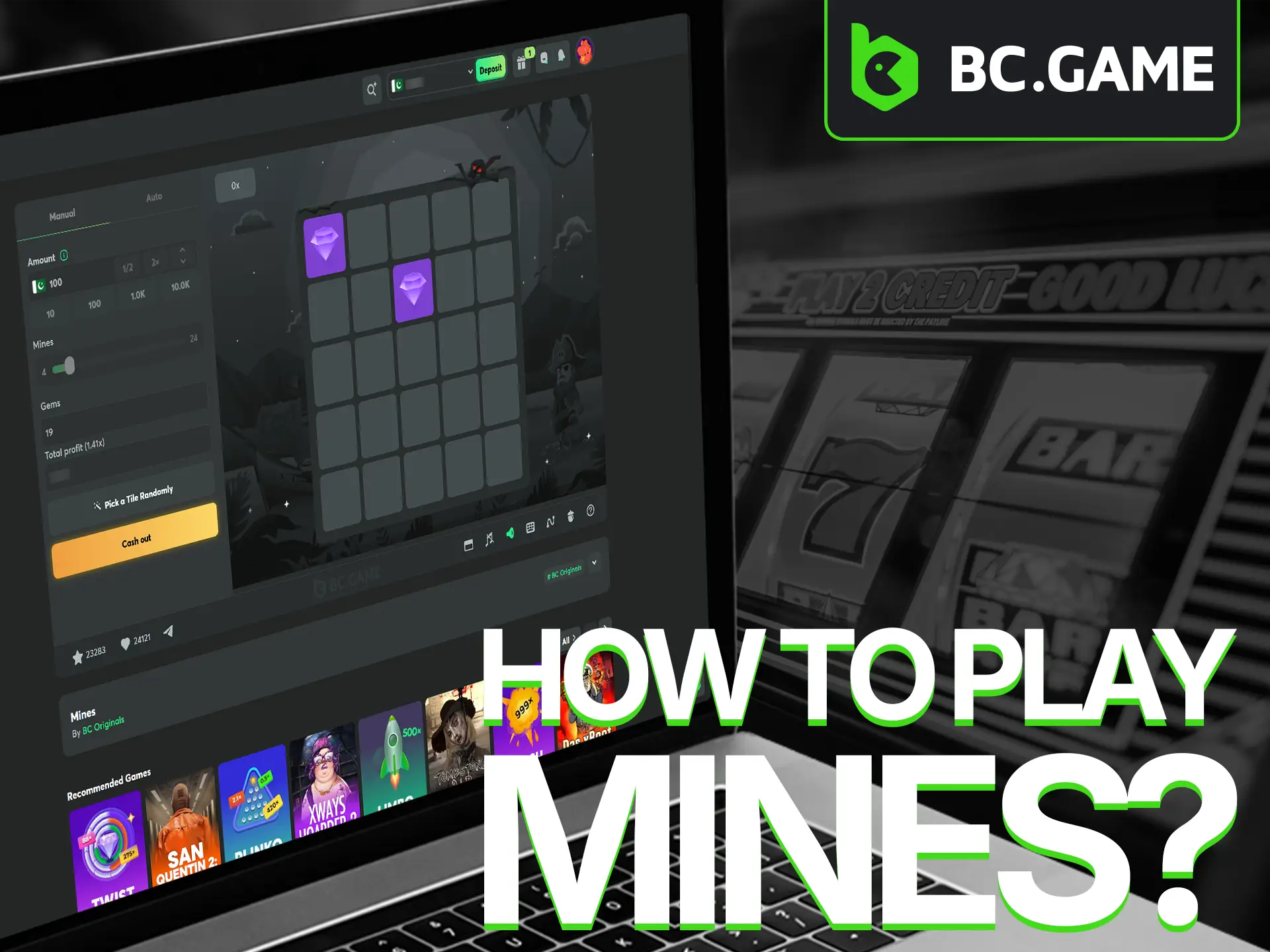 Review the instructions before playing Mines at BC Game.