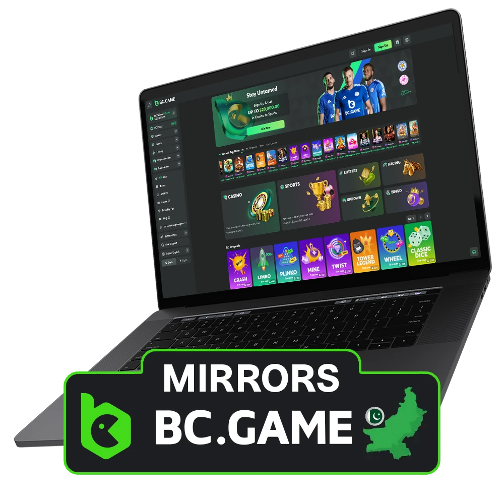 Even if the main site is blocked, you can use BC Game's mirrors.