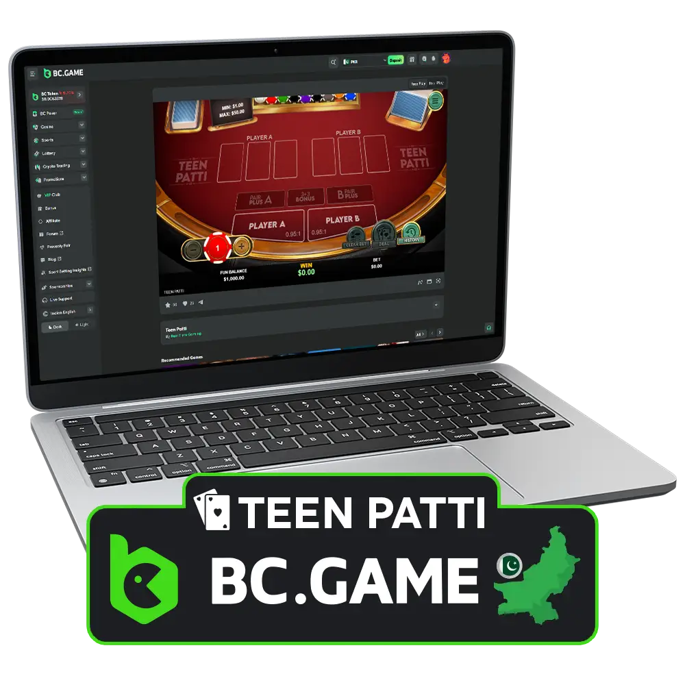 Teen Patti is an exciting card game offered at BC Game.