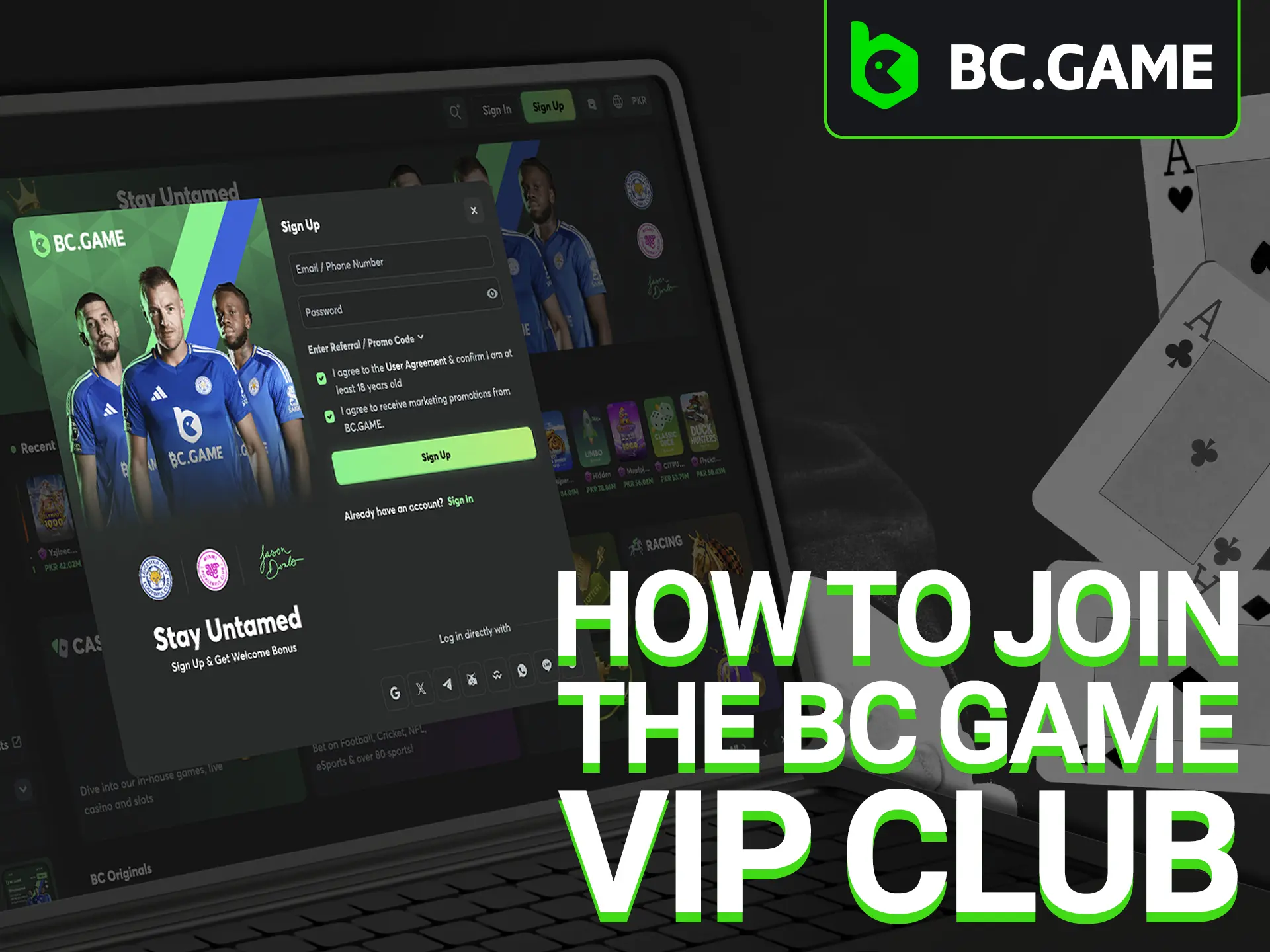 Every BC Game casino user gets the opportunity to join the VIP club immediately after registration.