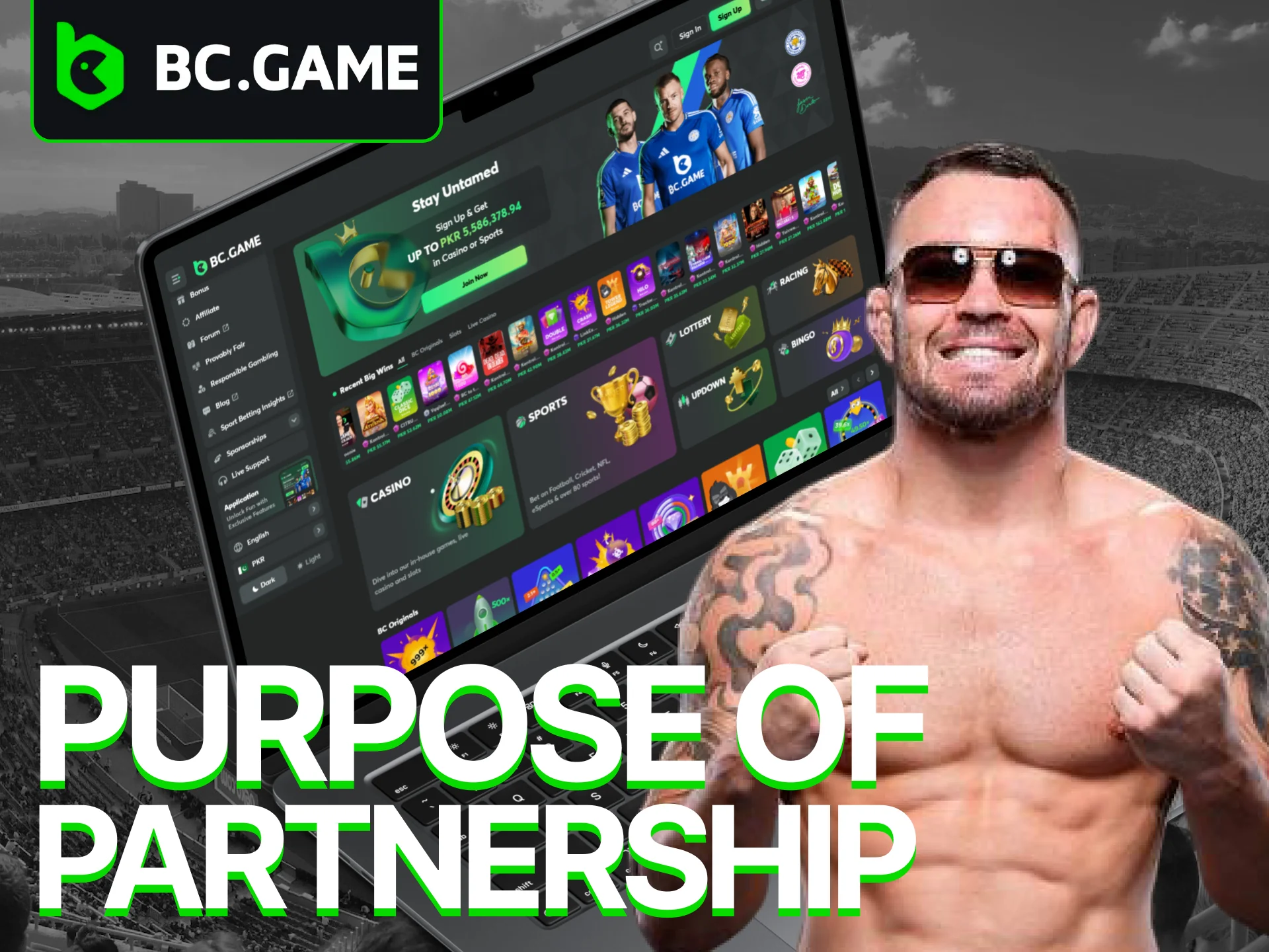 See the purpose of BC Game and Colby Covington's partnership.