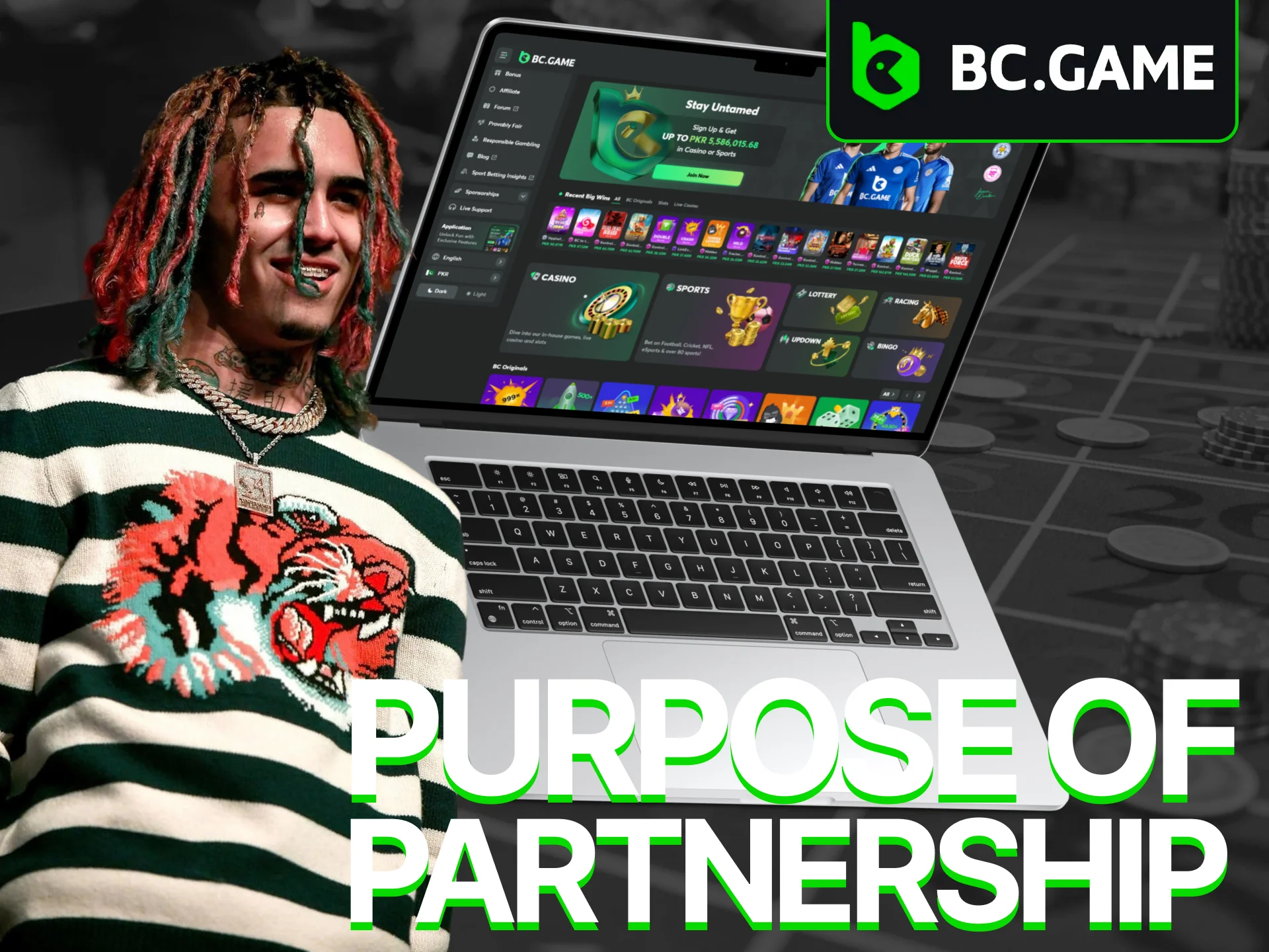 Learn about the purposes of BC Game and Lil Pump's partnership.