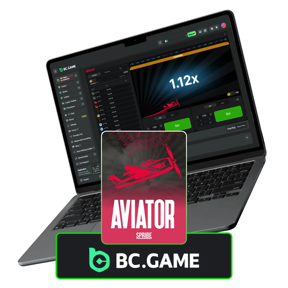 Try your luck in the Aviator game on the BC Game platform.