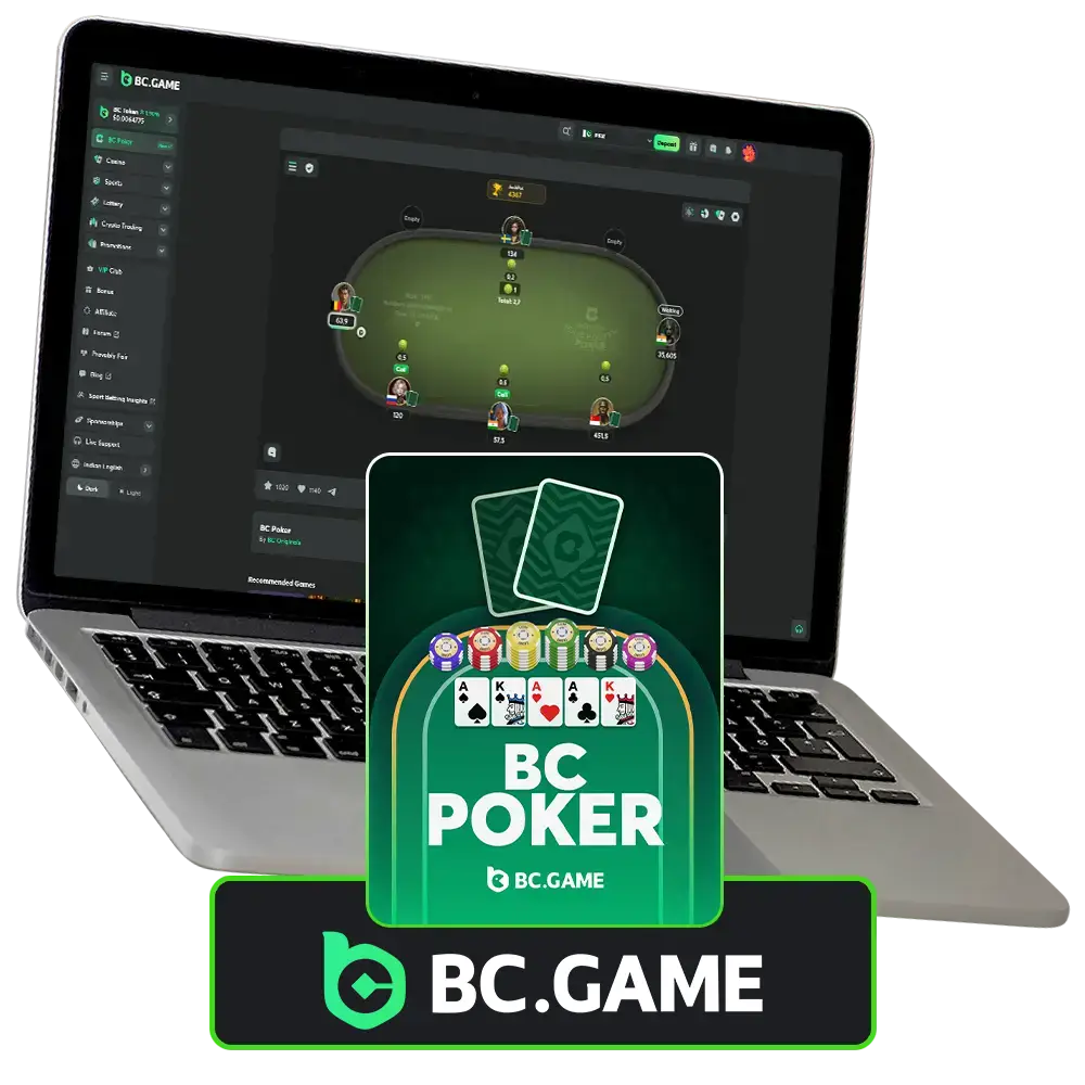 BC Game's BC Poker offers a great, fast-paced poker experience with real money winnings.