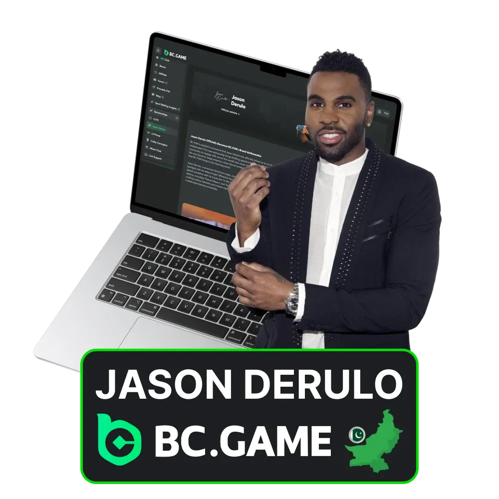 Jason Derulo partners with the BC Game platform.