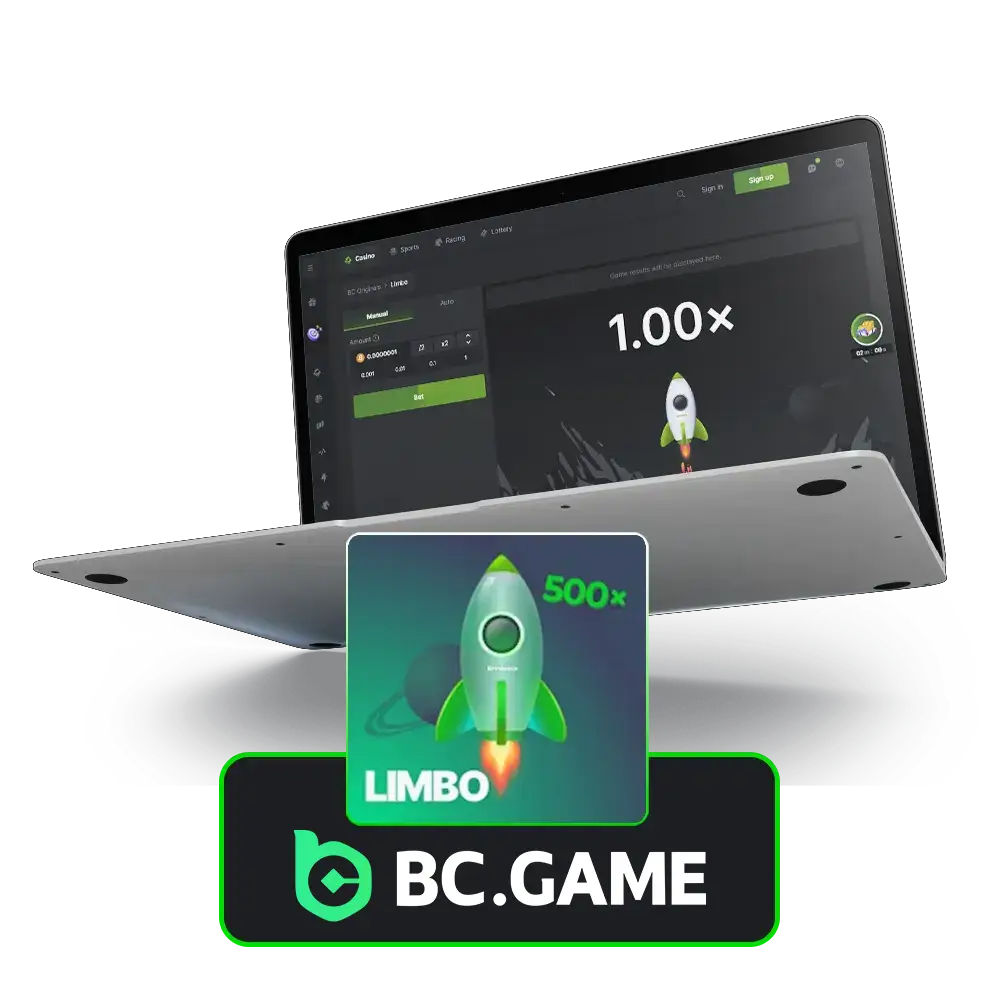BC Game's Limbo predicts rocket explosion time for rewards.
